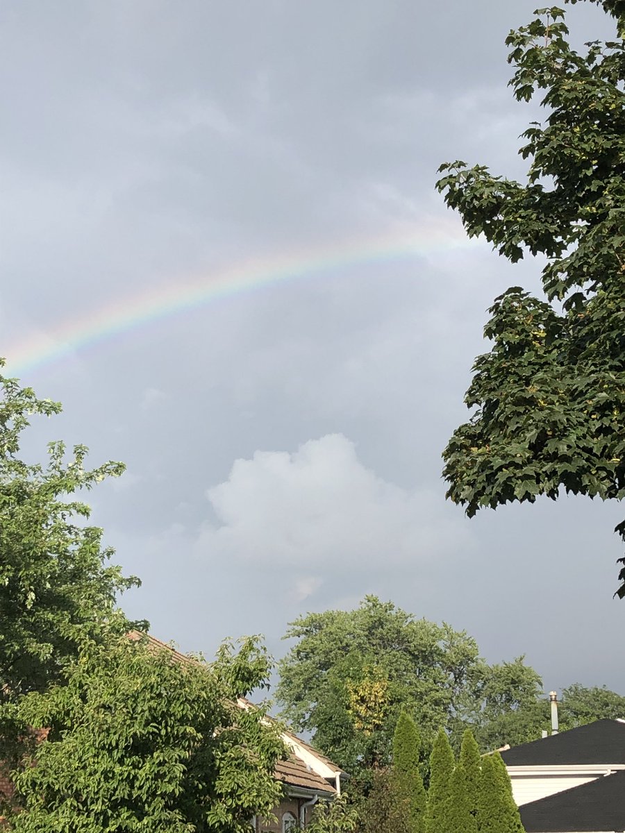 bethjiverson's tweet photo. A rainbow in Berwyn today! I think itโs a sign of good things to come! ๐ #d100inspires #engageFMS https://t.co/PifRcLBuTb