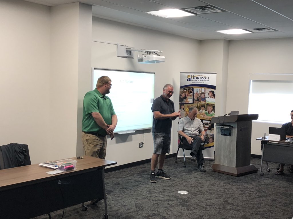 RandolphMacLEAN's tweet photo. Great day with Horizonβs newest teachers! Day one of our New Teacher Induction & Mentorship Program, meaningful and rich conversations about @horizonsd205 supports for staff and students. #HTA #literacy #safandcaring #assessment #support #newprofession #edchatSK https://t.co/9tcFSo1092