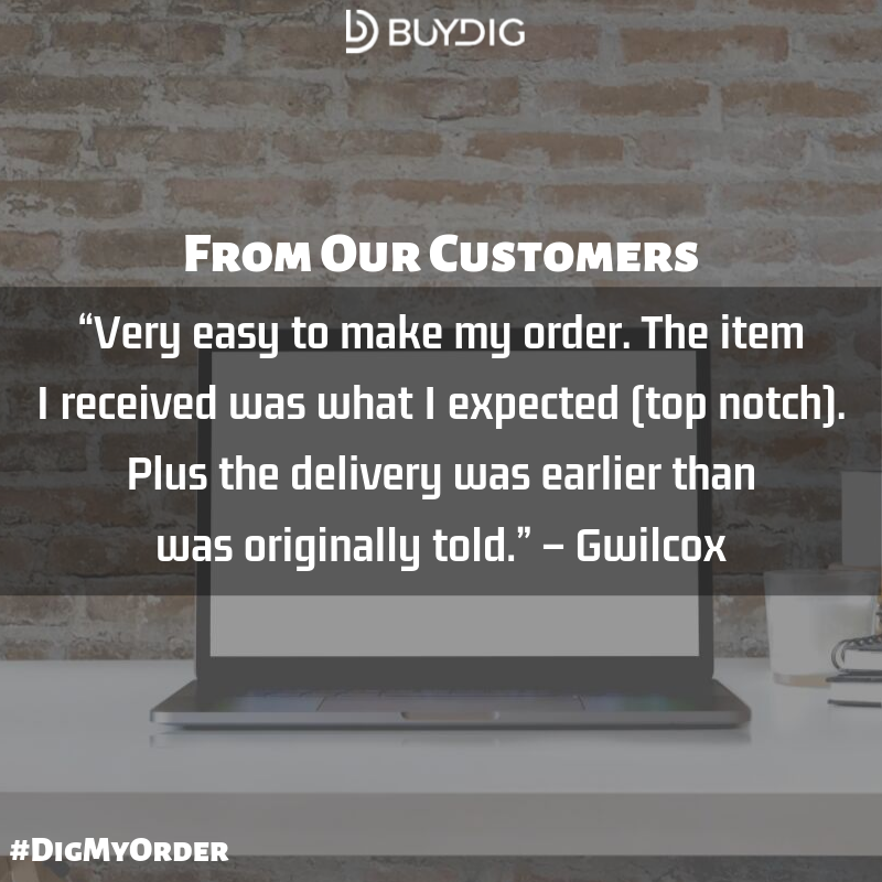 BUYDIG's tweet photo. We always appreciate hearing from our loyal customers! #digmyorder https://t.co/QGnuamGwE7