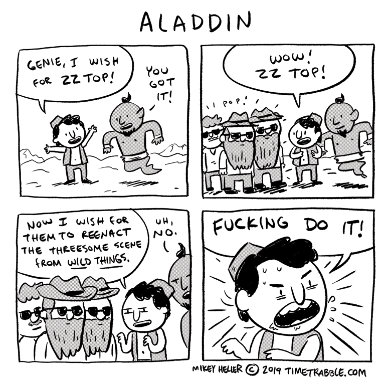 i drew a comic about Aladdin 
