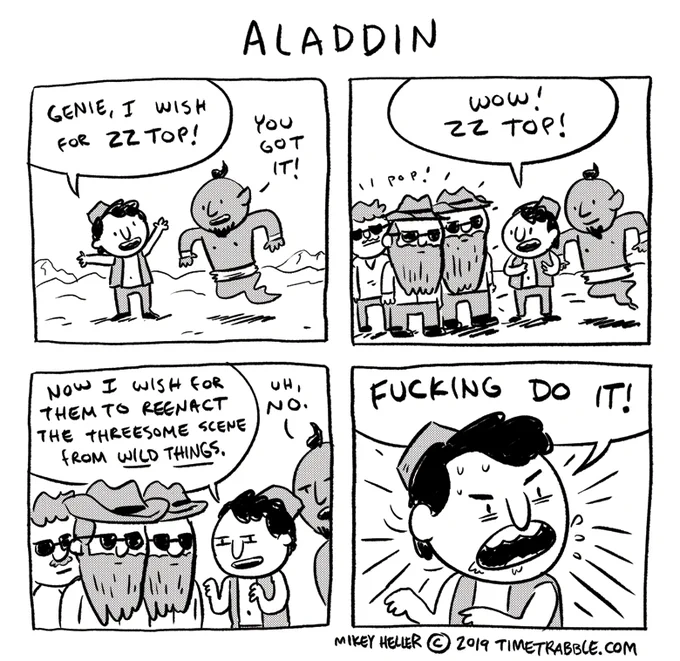 i drew a comic about Aladdin 