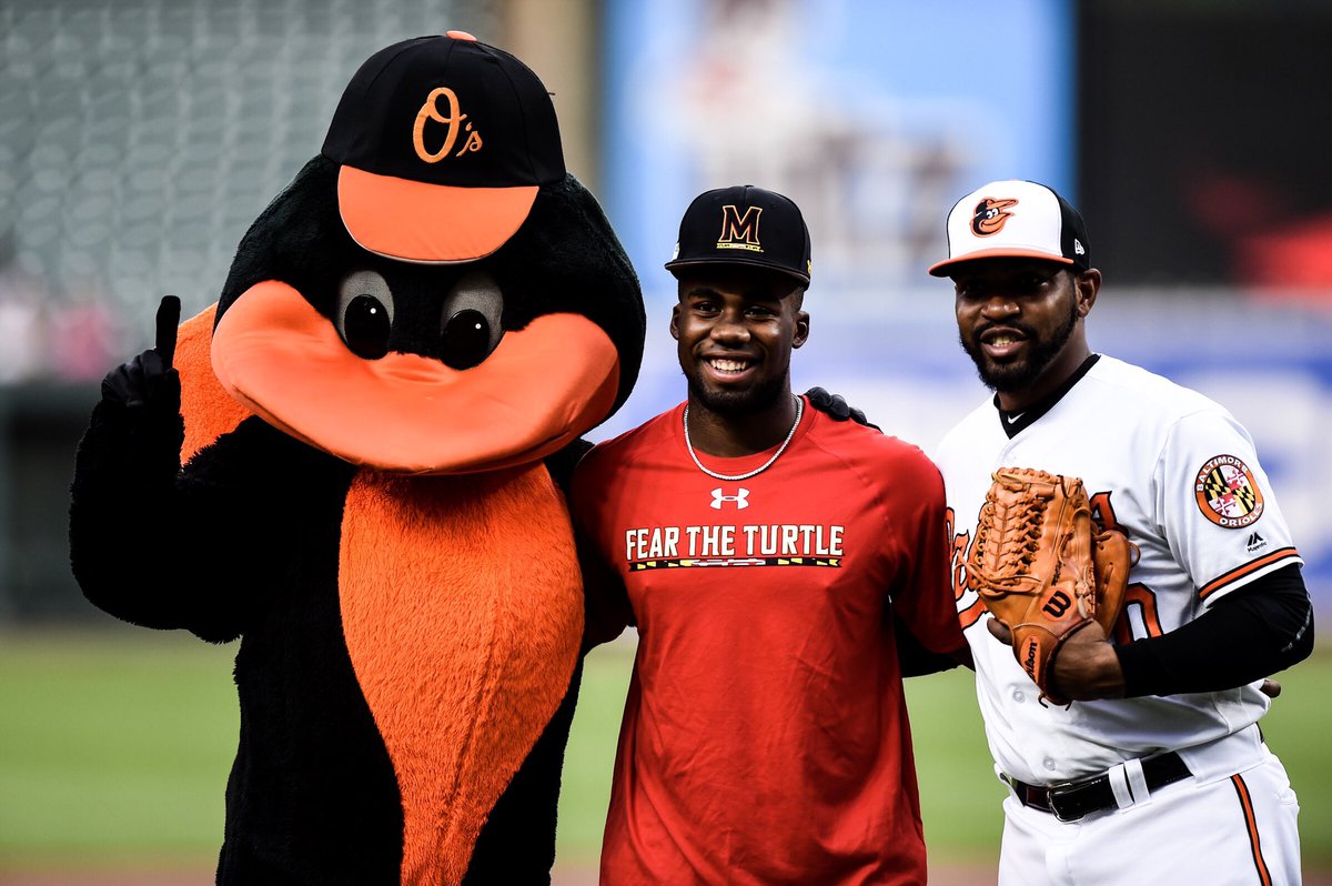 TerpsBaseball's tweet photo. The Baltimore native at The Yard

Maxwell Costes threw out the first pitch at tonight’s @Orioles game! 

#FearTheTurtle x #Birdland https://t.co/vr0IS4zQ5L