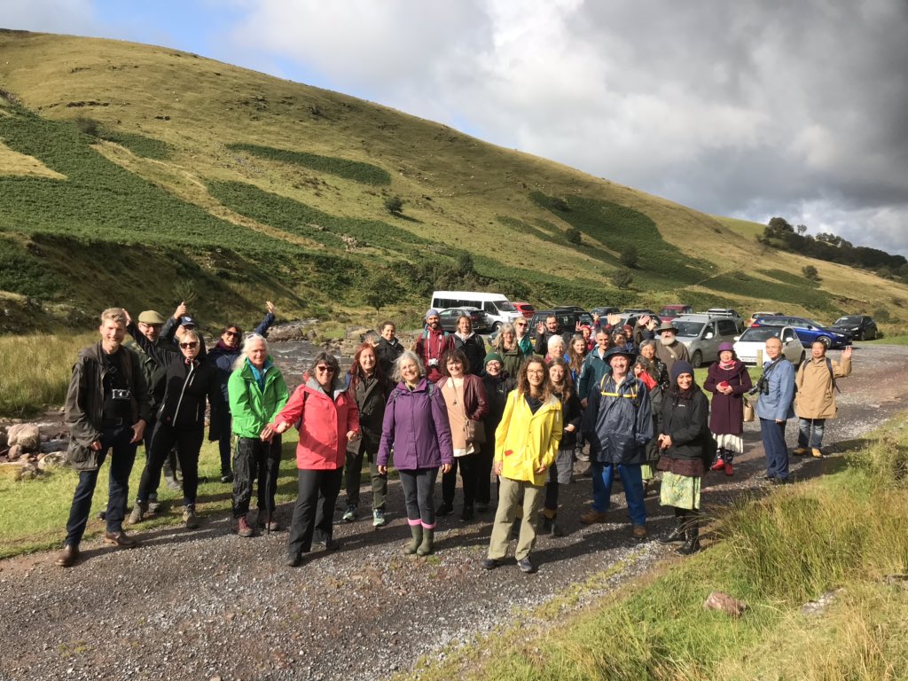 What a weekend! #HerbsAndFolk at <a href="/UWTSDLampeter/">Lampeter@UWTSD</a>  was a rollicking success, with >100 herbalists from all over the globe.
I was honoured to lead a walk to Llyn y Fan Fach - geology on the way up, storytelling at the top, herbalism on the way down! 
#Interdisciplinarity #Myddfai