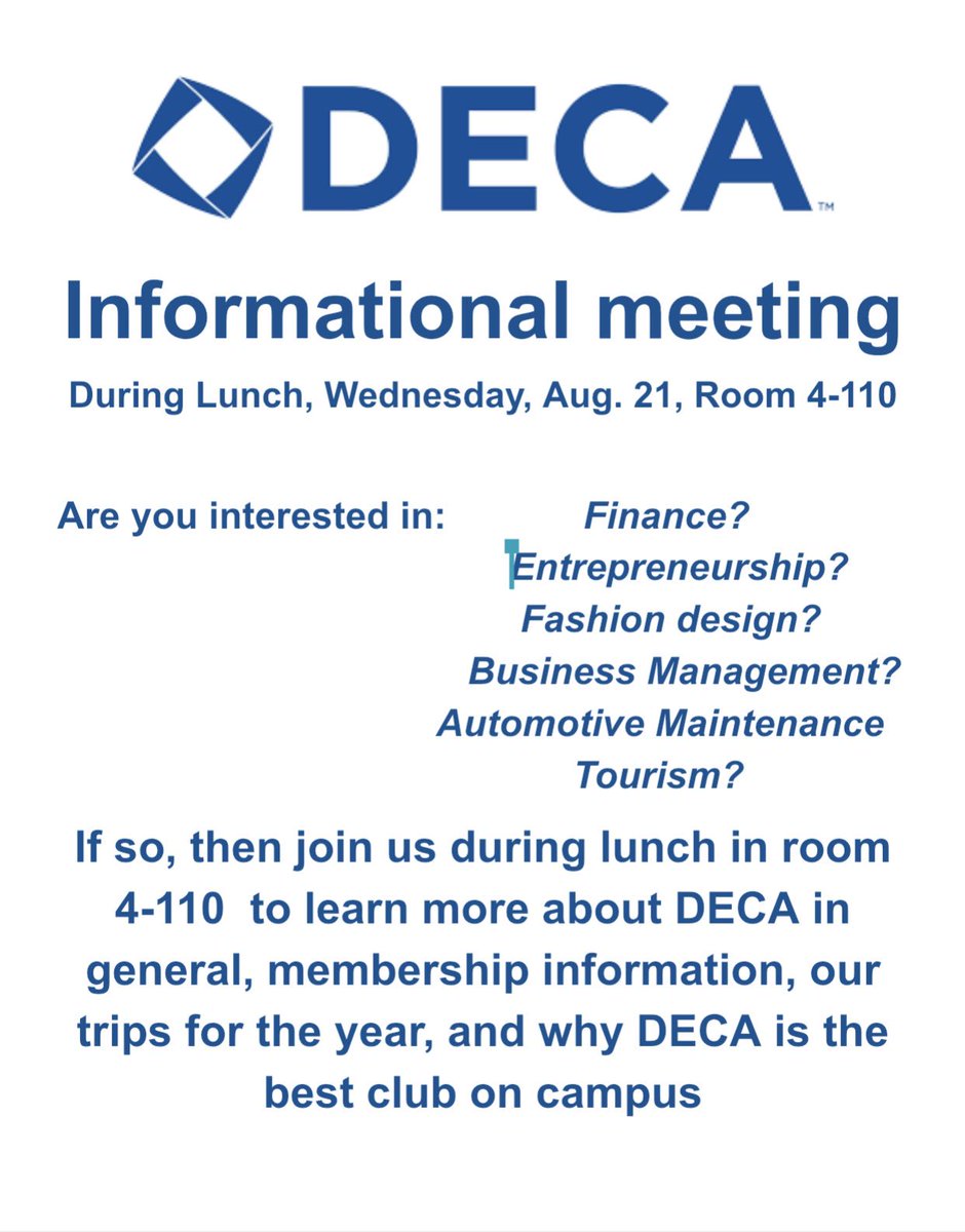 Join us for our first meeting during lunch on Wednesday, in room 4-110!! Bring a friend!!!