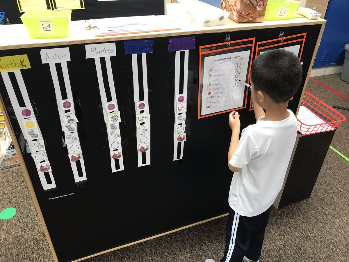 KristinHo11's tweet photo. We’re #Stickingtogether with Kindness at @nherisd! K-2 SLC is working hard on routines and building independence day by day! @SAS_Autism @SSSRISD https://t.co/cecIf7Y0YH