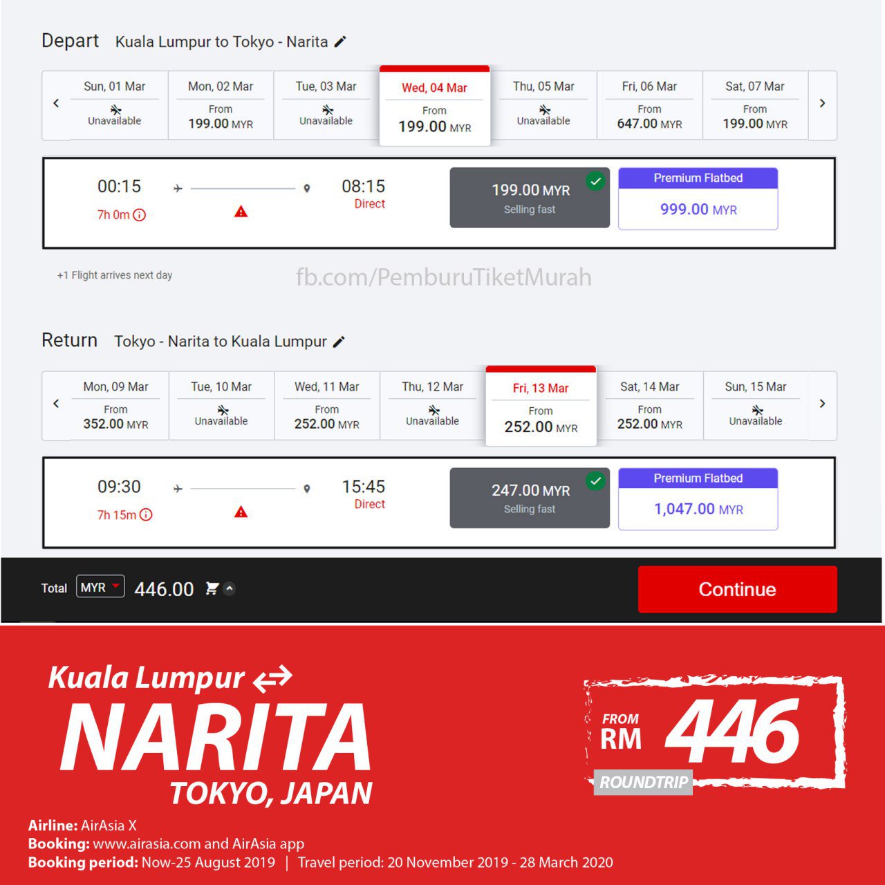 Pemburu Tiket Murah on Twitter "AirAsia X kini terbang ke Narita
