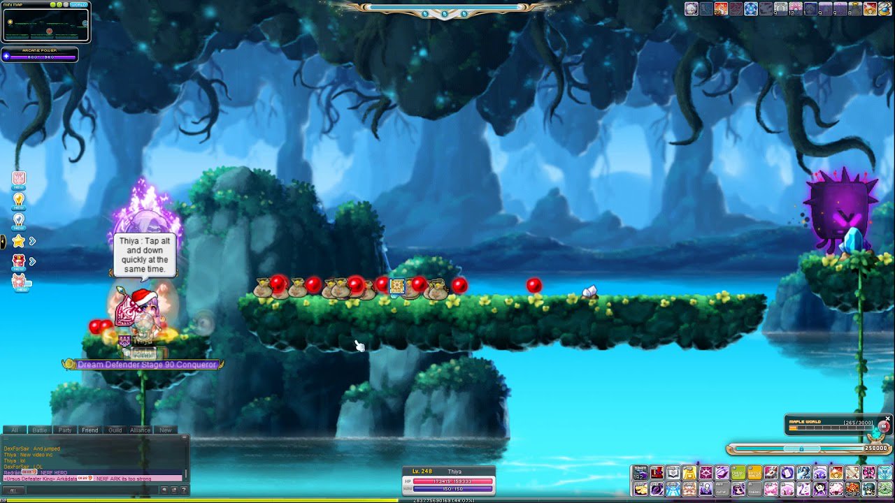 on Twitter "Maplestory how to jump down when a rope is in