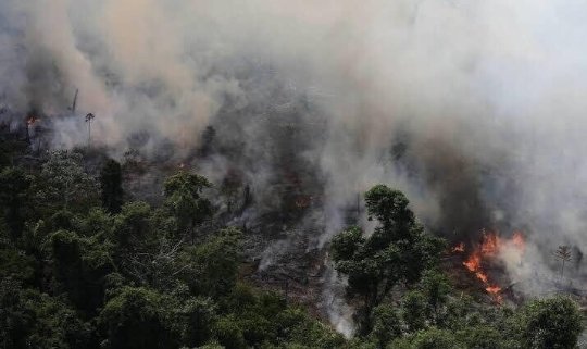 yoons_1221's tweet photo. This is happening in Brazil,The Amazonas has been on fire for 16 DAYS !animals are dying, landscapes are been destroyed, The RAINFOREST THAT GIVES 50% of oxygen it's in Danger AND NO MEDIAS HAS TALK ABOUT IT!!
 #PrayforAmazonia @AlJazeera  @BBCWorld  @cnni @ABC @UnivisionNews https://t.co/ZbLclmpF94