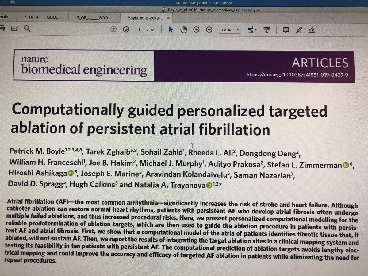 The era of personalized ablation of persistent af has arrived. The power of collaboration with Natalia Tryanova’s great team with JHH EP