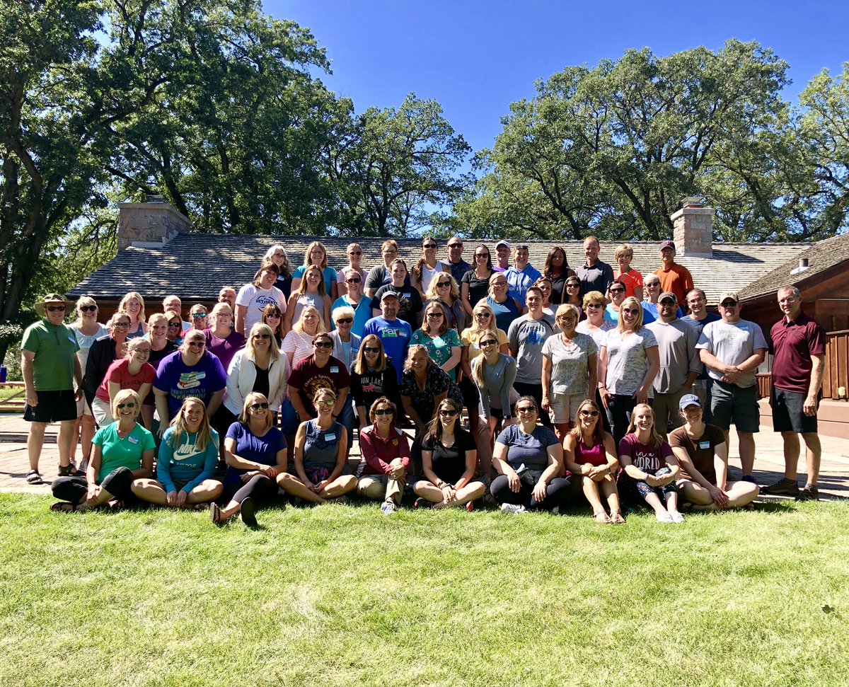 joelschleicher's tweet photo. What an awesome way to start the school year with a @southms_gf staff retreat at Turtle River State Park! 😀 This amazing staff engaged in team building activities, reflected on our “why,” and discussed learning in context of High Reliability Schools Levels 1 &amp; 2. https://t.co/hYfd48tQtL