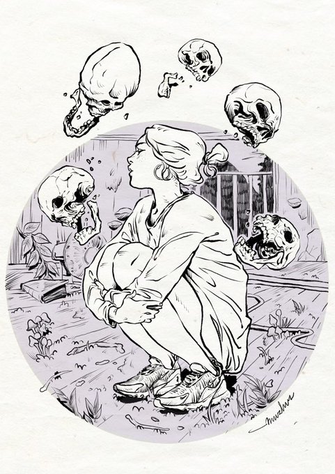 Mushrooms and death #ArtistOnTwitter #lines 