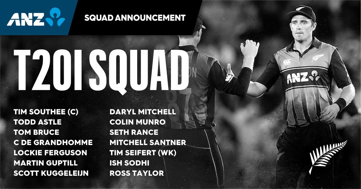 Tim Southee will lead the team in the upcoming T20I series against <a href="/OfficialSLC/">Sri Lanka Cricket 🇱🇰</a>. Squad News | on.nzc.nz/33D4zGu #SLvNZ