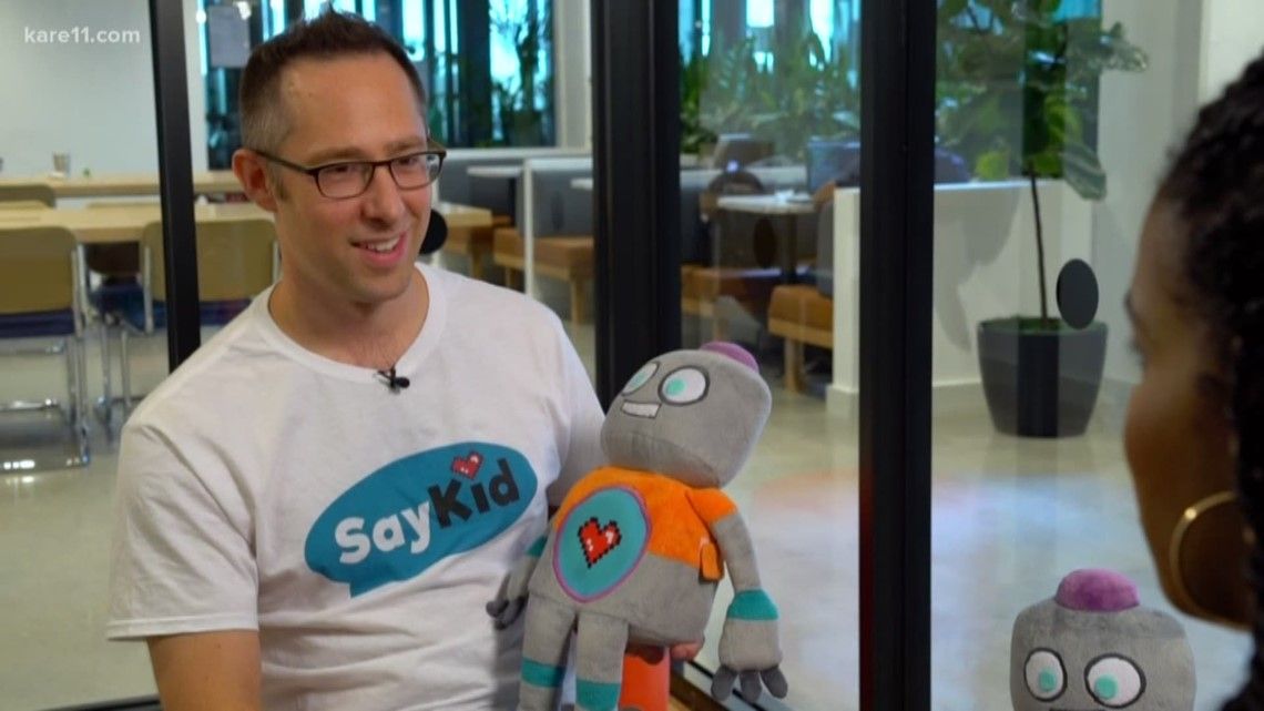 mrskalthoff's tweet photo. Screenless robot helps kids learn https://t.co/9bhdT5MEuY So neat to see @SayKidPlay on Kare 11! #edcampmidmn #mnlead #mncodes https://t.co/z7bQ4ymsPj