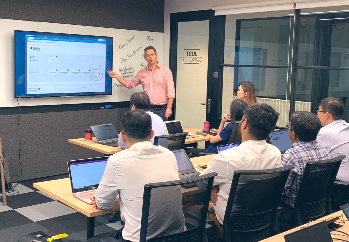 ETnintex's tweet photo. We have a room full of partners for our enablement session on #Nintex @promapp today! Great day of learning ahead for our @Nintex advocates and process champions. #processexcellence https://t.co/VBXScVF3TC