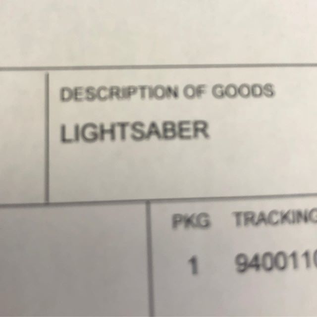josh_makesstuff's tweet photo. I got a nice approving laugh from the girls at the UPS store when she asked what I was I shipping. “Anything hazardous, dangerous, or flammable?” Yup, all the above. #maker #lightsaber #makinggeeks @makinggeekspodcast https://t.co/RBJIHHsV1v https://t.co/7LUipqVuxY