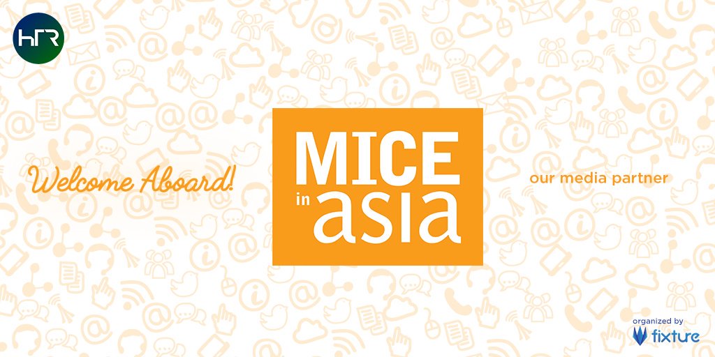 hoteltechrealm's tweet photo. Meet our new media partner, MICE in ASIA. Welcome aboard!
#htr #hoteltechnology #fixtureevents https://t.co/WMfWTzRdAX