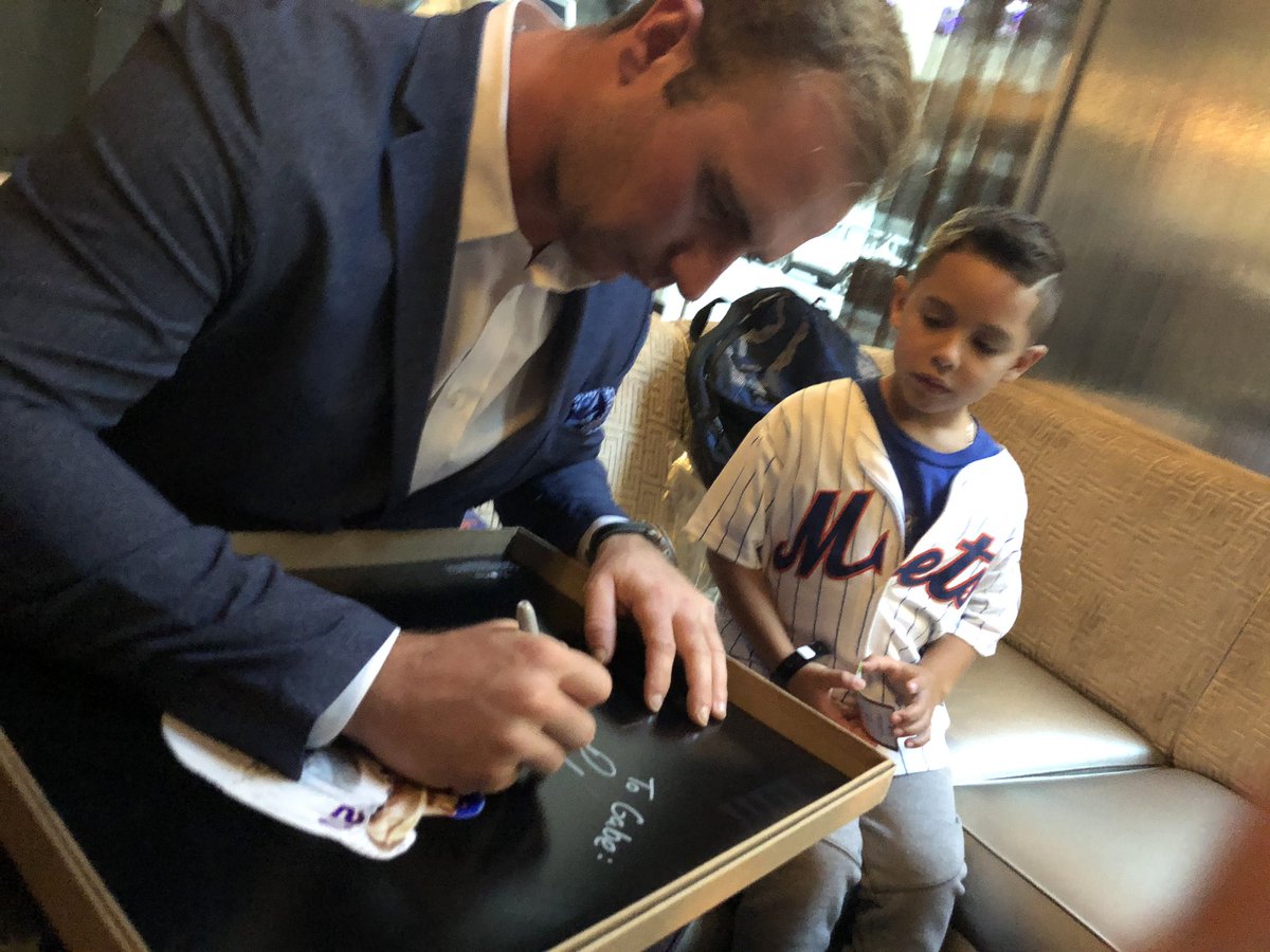 ChupacabrasGM's tweet photo. The look on Gabe’s face was Priceless!!! Thank you @Pete_Alonso20 @Fanatics #Kendall #MCHamner #Wyatt @SosnickCobbe #Jon for making this happen 😁😁😁 Let’s go @Mets #LFGM #LGM #PeteAlonso https://t.co/0omUiA0990