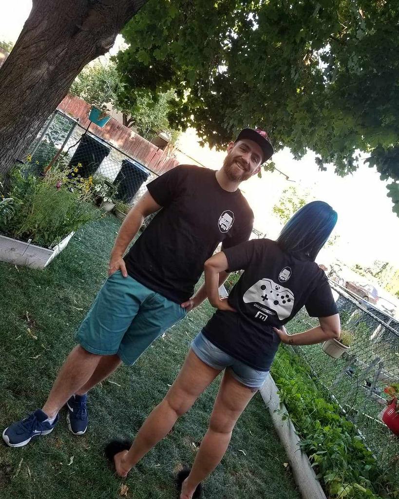 Zekwas1's tweet image. The #wifetobe won @smilewithkyletv give away...and we got a surprise SECOND SHIRT in the mail! You da best man! They fit perfectly. 
If you havent gotten your hands on one of these...you gotta! 
.
.
.