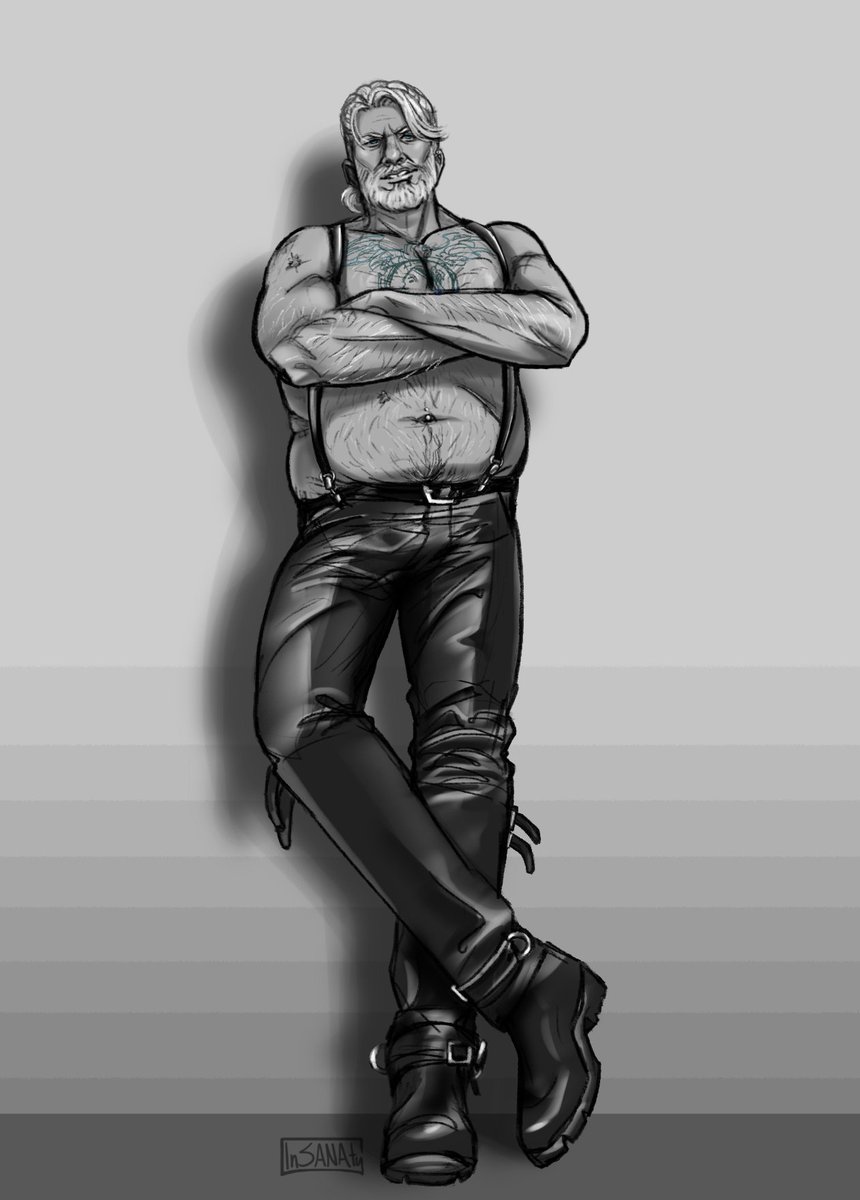 leather daddy Hank #hankanderson see the full res on patreon! https://www.p...