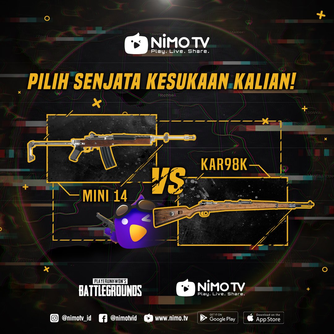 Kalian lebih suka pakai UMP atau UZI nih?🧐

Terus dukung Nimo TV untuk jadi markasnya gamer terbaik di Indonesia!

Saatnya mulai streaming dan #bikinbangga

#NimoTV #NimoTVIndonesia #Gaming #PUBGM #PUBG #PUBGMobile