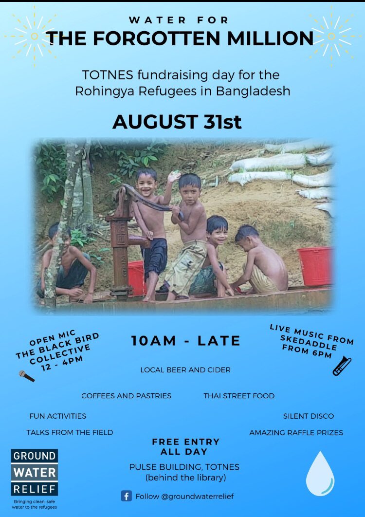 GW_Relief's tweet photo. The poster that keeps on changing - even more exciting people supporting us for our fundraiser on the 31st! @TheBlackbirdCo @Skedaddle14 @WatertoGoUK @otterbrewery @TotnesPulse @silenteventhero @CorrymoorSocks @Biffenskitchen @AtmosTotnes #TotnesEvents #Livemusic #fundraiser https://t.co/187qzIrvUS