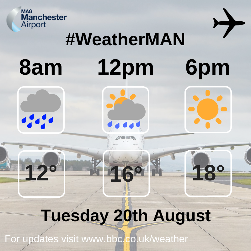manairport's tweet photo. Here is today's weather and traffic report 😊 #TrafficMAN #WeatherMAN https://t.co/af3ry2GwRk