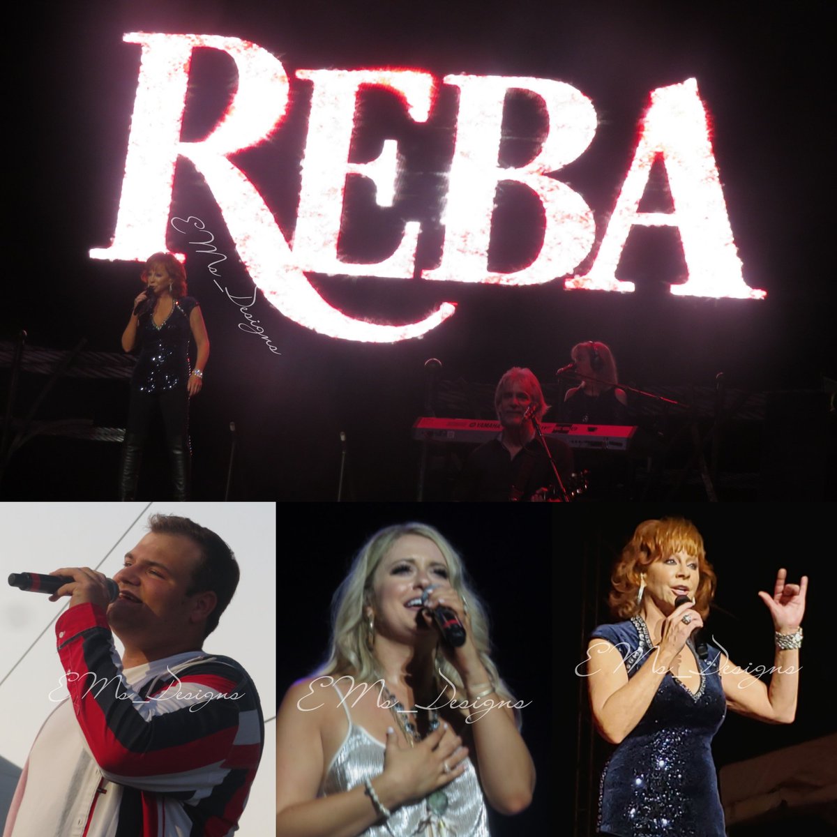 Emsart91's tweet photo. Thank you @reba & @RachelWammack for an amazing night last night @ILStateFair #ISF19 https://t.co/fqk3AALjdc