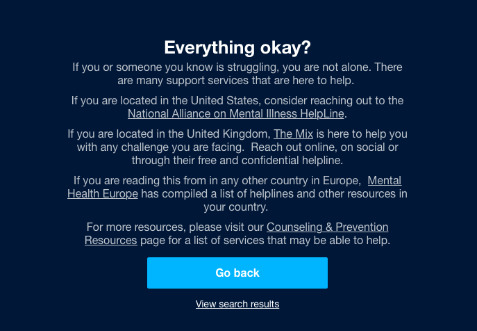 Anxyz_ai's tweet image. Been searching for #anxiety memes on @tumblr. Folks up there (the algorithm to be specific) is a bit concerned.
Do you think we need similar check ins across the web? #techforhumans #empathy #AskTwitter