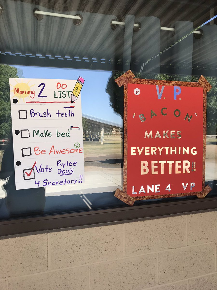 GsaAction's tweet photo. We are not endorsing any particular candidates but campaign posters went up today and I grabbed some pictures!  I dig their passion and creativity! https://t.co/Sce0HMXXJy