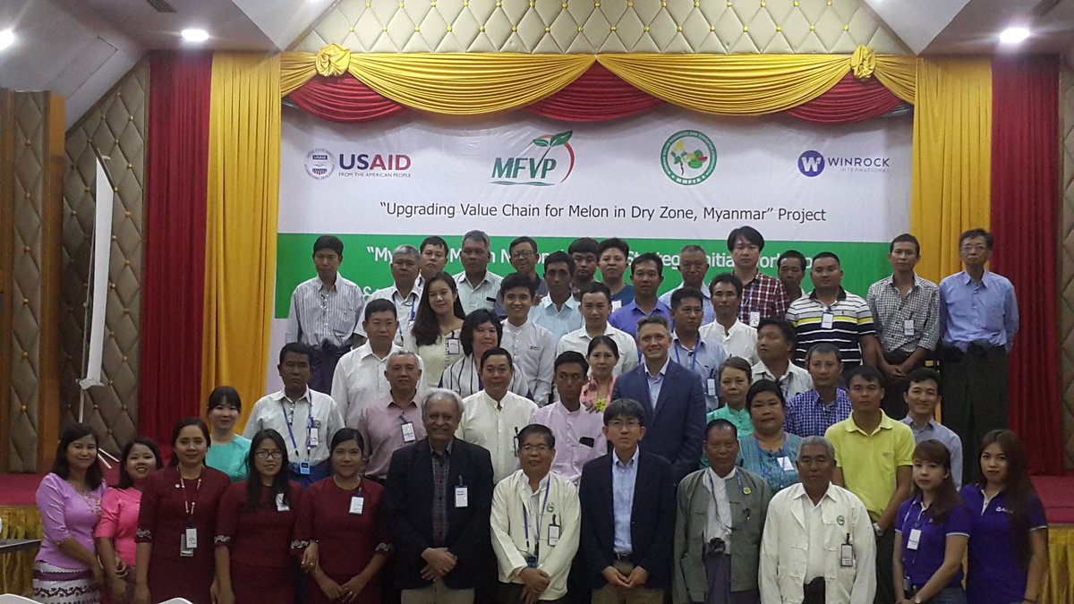 TimothyDMay's tweet photo. @USAIDBurma @WinrockIntl working today w/national horti trade assn, melon farmers, input and finance providers and trade officials in Mandalay to develop Myanmar's first National Melon Export Strategy aimed at increasing value and improving livelihoods. #marketsystems  #melonnext https://t.co/nIuNVwgsLd