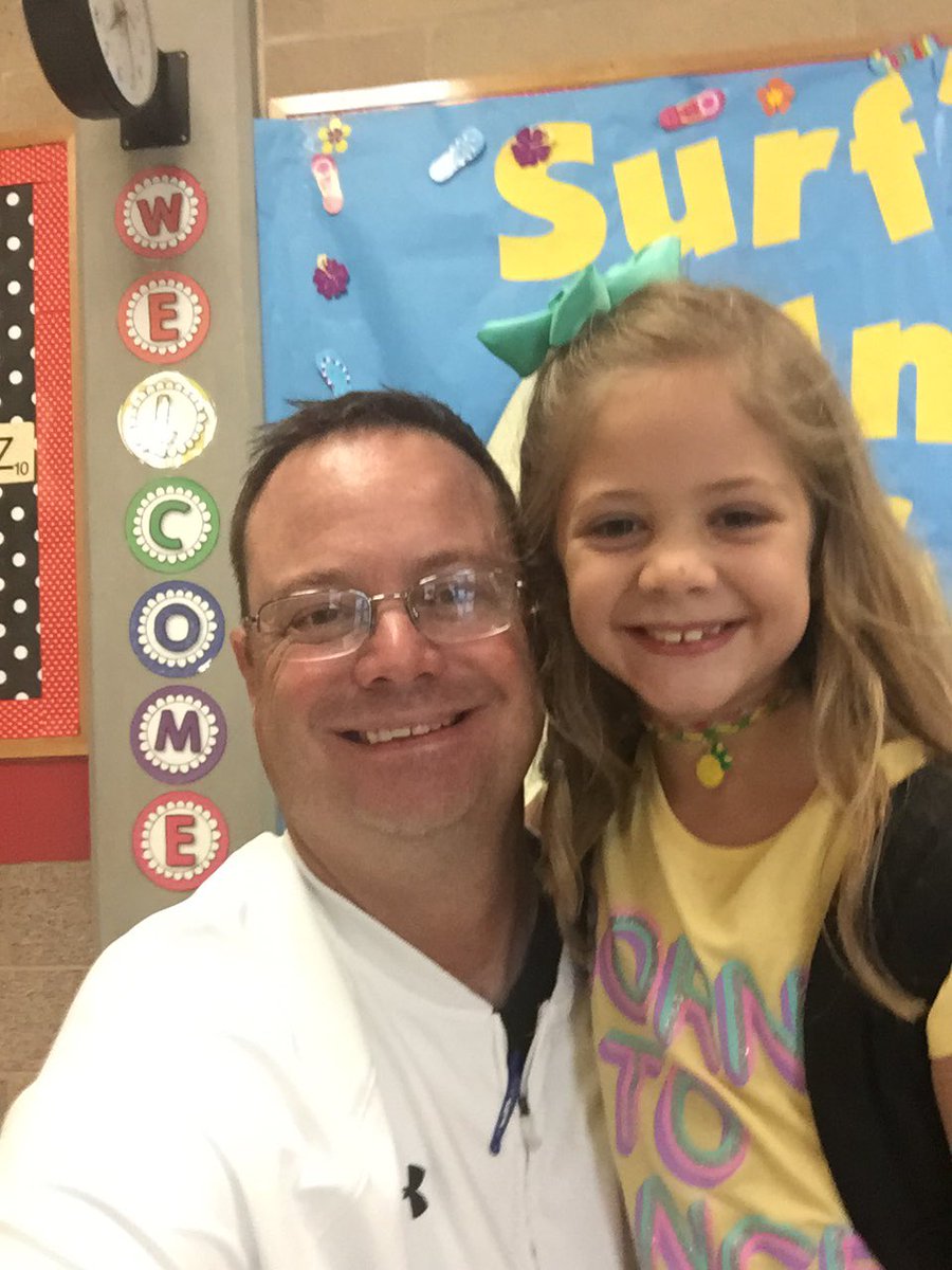 Coach_Weaver_WC's tweet photo. Here are my first day of school pix!  Lucky man to call these two mine. Blessed! https://t.co/uPLl8Nt1fm