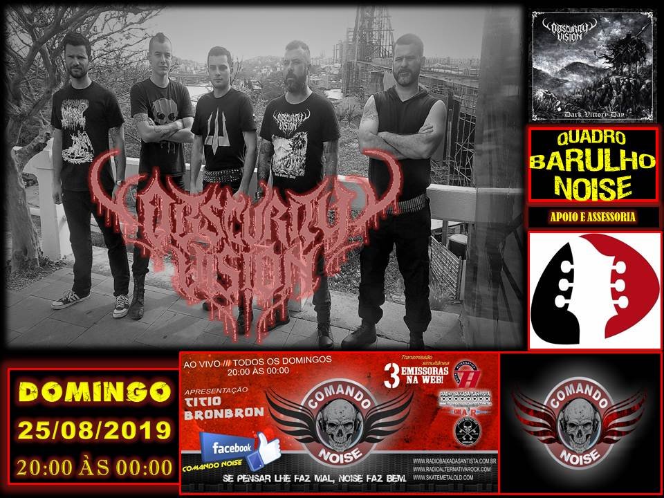 PROGRAMA COMANDO NOISE  Domingo ao Vivo -  20:00 h às 00:00 h.
skatemetalold.com
radioalternativarock.com
radiobaixadasantista.com.br
