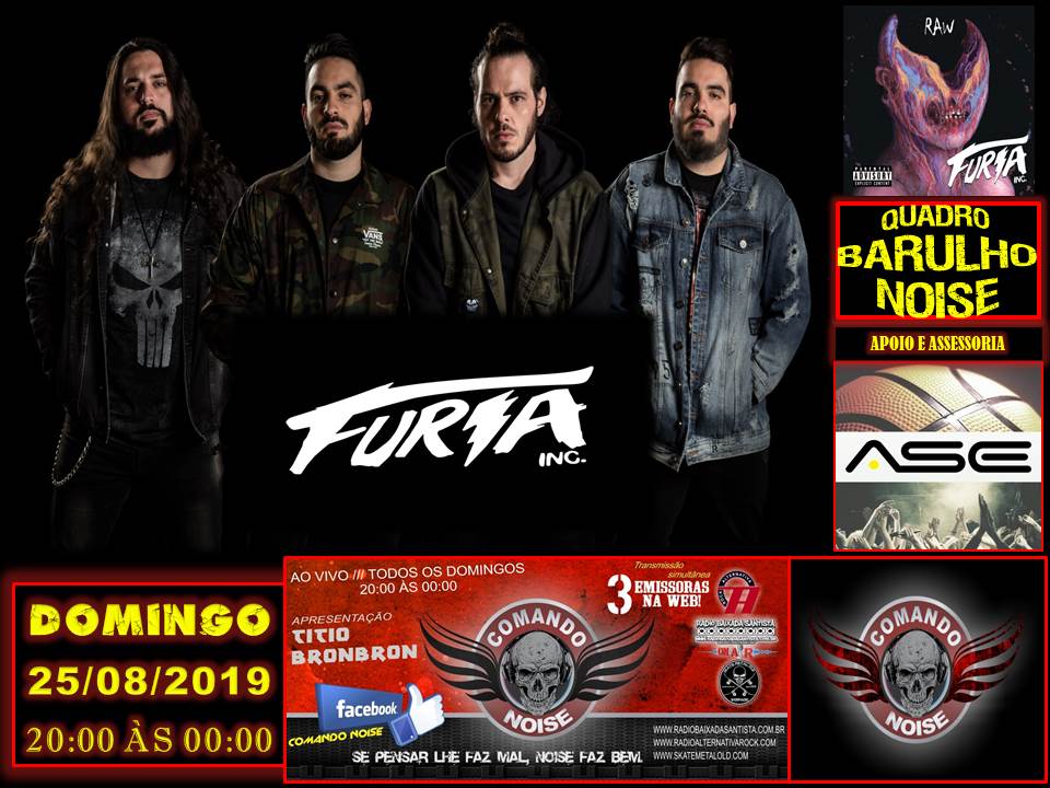 PROGRAMA COMANDO NOISE  Domingo ao Vivo -  20:00 h às 00:00 h.
skatemetalold.com
radioalternativarock.com
radiobaixadasantista.com.br