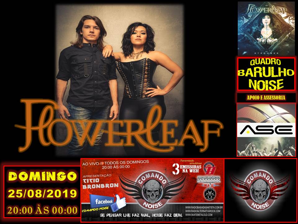 PROGRAMA COMANDO NOISE  Domingo ao Vivo -  20:00 h às 00:00 h.
skatemetalold.com
radioalternativarock.com
radiobaixadasantista.com.br