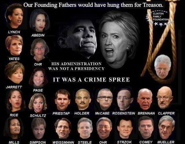 @QTAnon1 @AaronLeuer @KAG_CAMP I think indictments will begin falling on corrupt & criminal Democrats & their co-conspirators like rain once Trump is re-elected & the GOP controls both House & Senate after 2020 election! The Hounds Will Be Loosed Against The Criminal Horde! #LockThemAllUp !