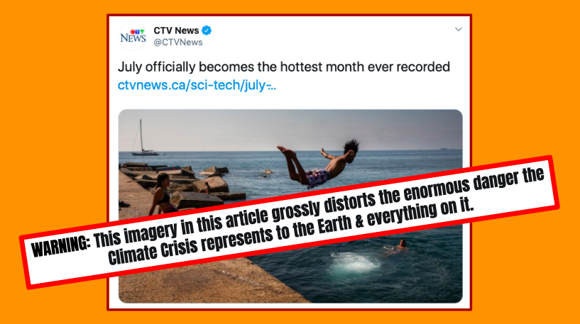 TheGentYYC's tweet photo. @ElizabethMay @pmagn @CanadianGreens The imagery @CTVNews uses for this article is appalling. I made a warning label for it. Please feel free to share far and wide. #ClimateCrisis #CTVfail https://t.co/i5LkkTSUJg