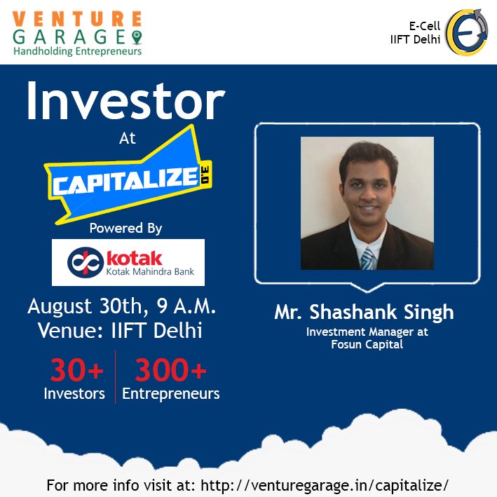 venturegarage's tweet photo. Proud to announce, Mr. Shashank Singh, Investment Manager at @FosunC as an investor of #Capitalize3.0. #Fosun is committed to investing in high-growth, high-tech companies & has fostered innovation ecosystems around the world.
More- https://t.co/GuzpLlxory
@KotakBankLtd https://t.co/yYpxYHHDNY