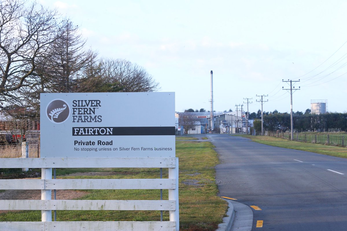 AshGuardian's tweet photo. Silver Fern Farms is planning to close its pelt processing operation at Fairton, with the loss of 44 jobs.

The proposed pelt house closure was conveyed to staff at a meeting today; another meeting was held in Timaru for four other staff whose jobs will also be affected. https://t.co/KkmIaHwjKZ