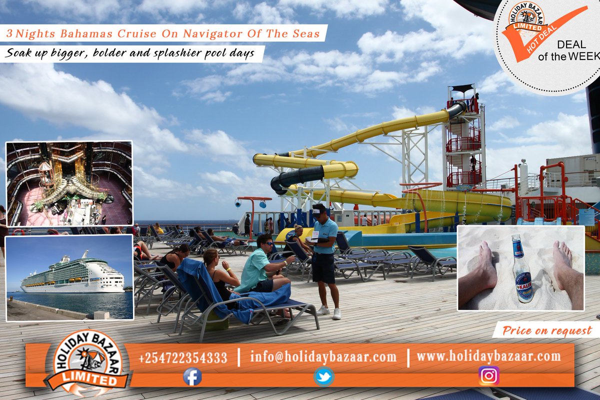 holidaybazaar's tweet photo. 3 Nights Bahamas #Cruise On Navigator Of The Seas

Don’t just get away. Get more from your getaway.
Take on record breaking thrills, like the longest water-slide at #sea>https://t.co/BAgggwR4mB

#richlife #cruiselife #realjourneys #LetsCruise #Holidays #TravelDeals #HolidayBazaar https://t.co/n1UAsD5CZO