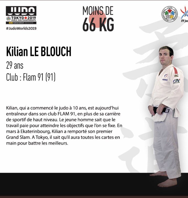 #Tokyo2019 avec <a href="/kilian_leblouch/">Le Blouch Kilian</a> seul français vainqueur d’un grand chelem en 2019, ambassadeur de <a href="/CDEssonne/">Département de l'Essonne</a> <a href="/longjumeau/">Ville de Longjumeau</a> <a href="/villedemassy/">Ville de Massy</a> a beaucoup d’ambition pour ces championnats du monde  à suivre dès lundi <a href="/nicolas_samsoen/">Nicolas SAMSOEN</a> <a href="/sandrinegelot/">Sᴀɴᴅʀɪɴᴇ Gᴇʟᴏᴛ</a> @cs_adidas <a href="/CreditMutuel/">Crédit Mutuel</a> <a href="/ippontech/">Ippon Technologies</a>