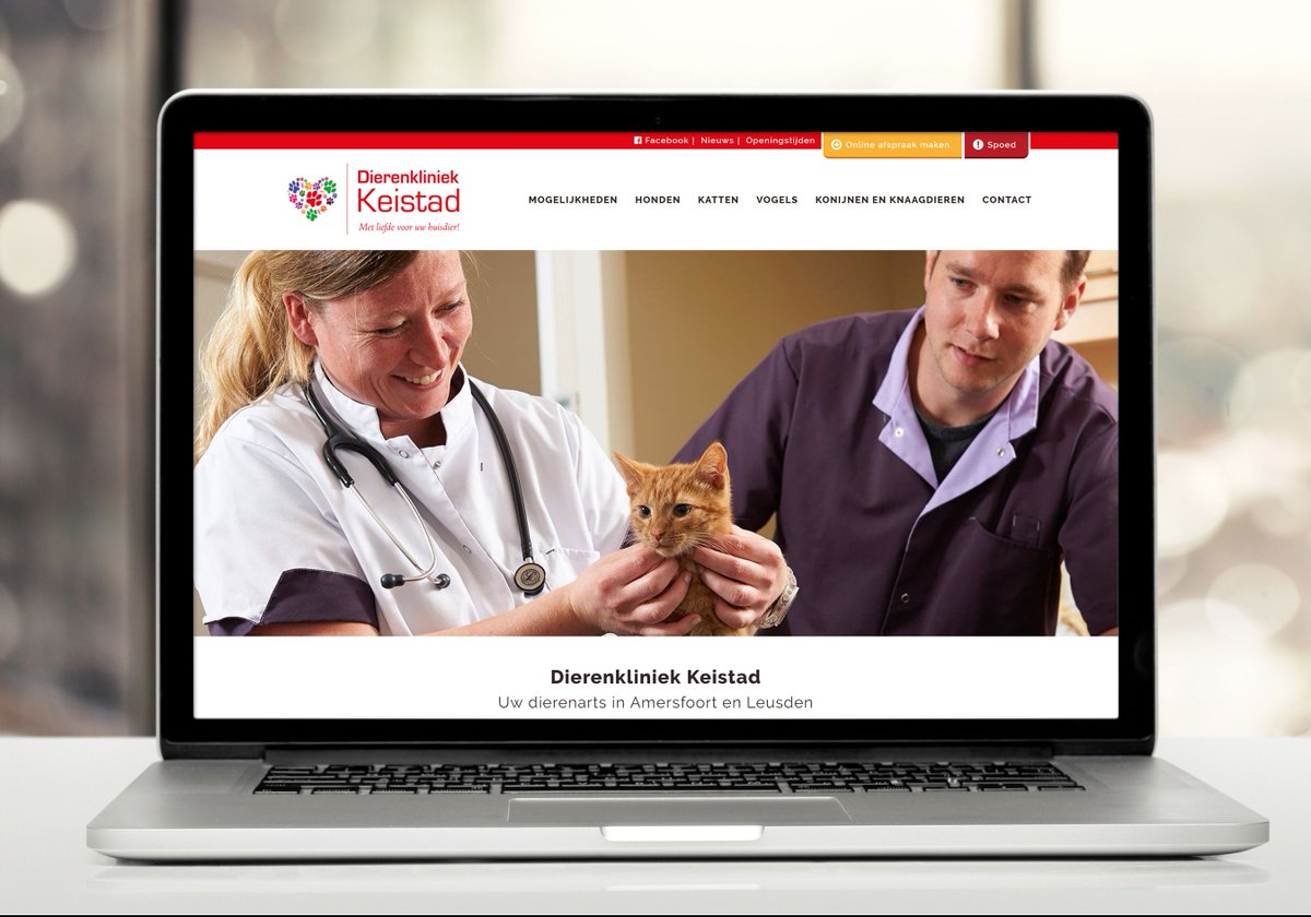 Dierenarts Tom van Wijk en zijn team behandelen ieder huisdier alsof het van henzelf is. Zoveel dierenliefde! Bekijk hier hun nieuwe website: dierenkliniek-keistad.nl
