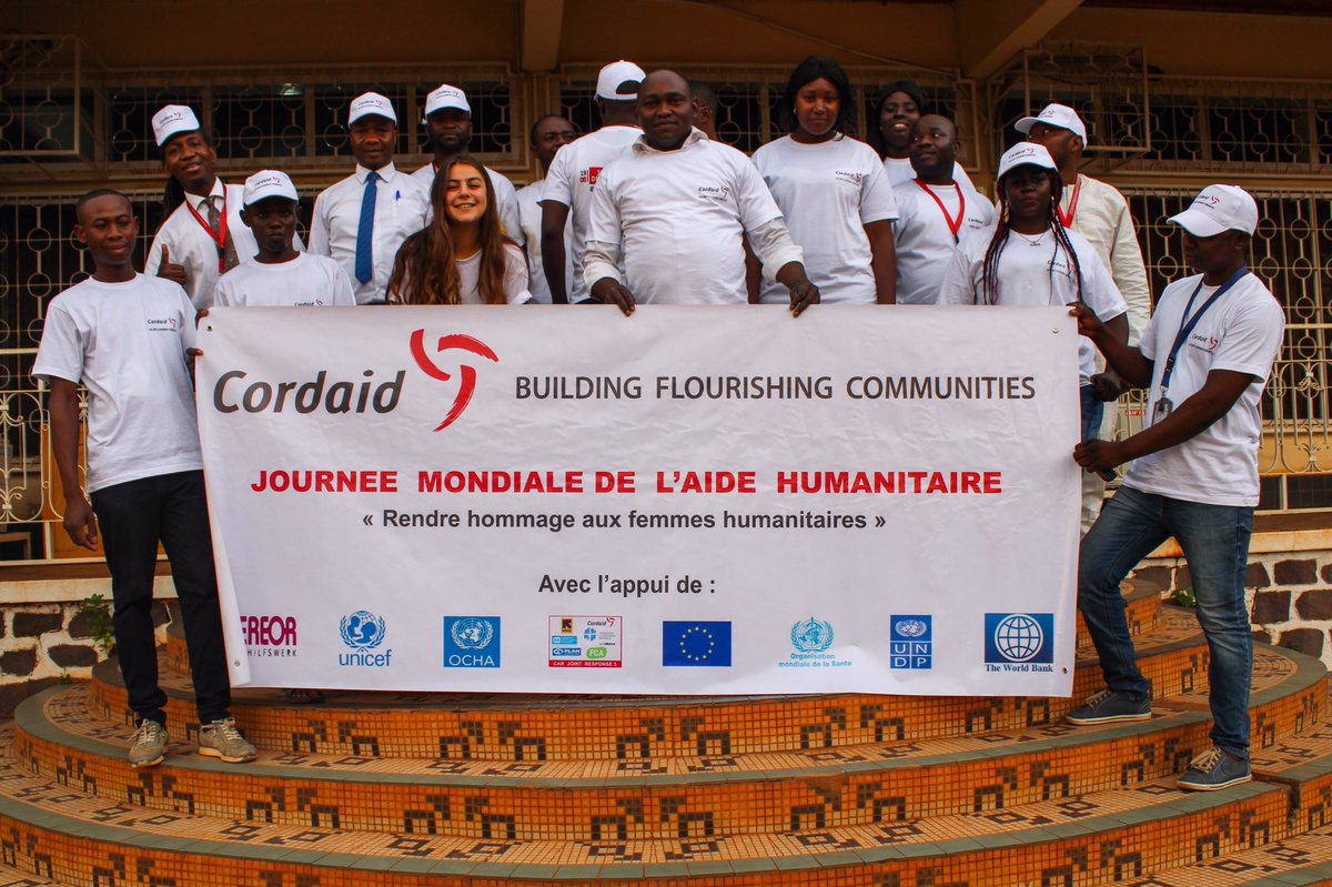 Celebrating World Humanitarian Day in Bangui with <a href="/CordaidRCA/">Cordaid CAR</a> team! #WomenHumanitarians <a href="/Cordaid/">Cordaid</a> <a href="/OCHA_CAR/">OCHA CAR</a>