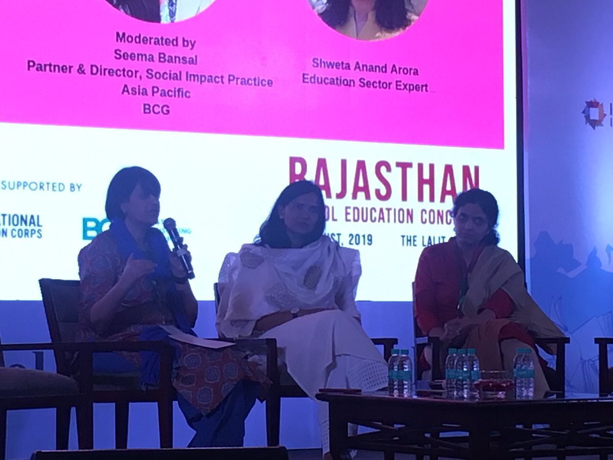 IIC_UChicago's tweet photo. We see improvement in #Rajasthan, but children should be competing at a global level, not just locally. If you look at it like this, we still have a long way to go: @vyjayas, Founder &amp; Executive Director, CSSL #TransformingEducation #learningoutcomes https://t.co/YcO0Mu6yLJ