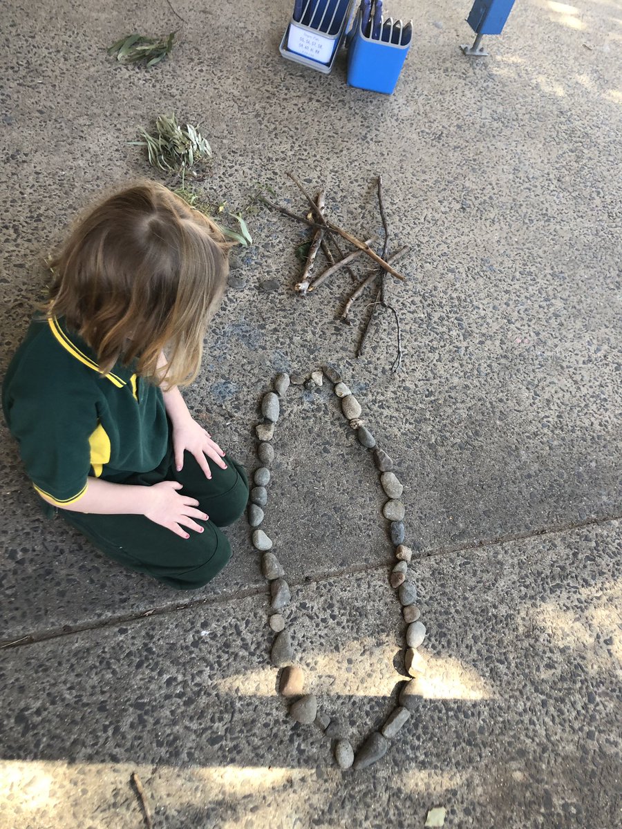 Using natural materials to create Andy Goldsworthy inspired artworks! #weloveoutdoorlearning