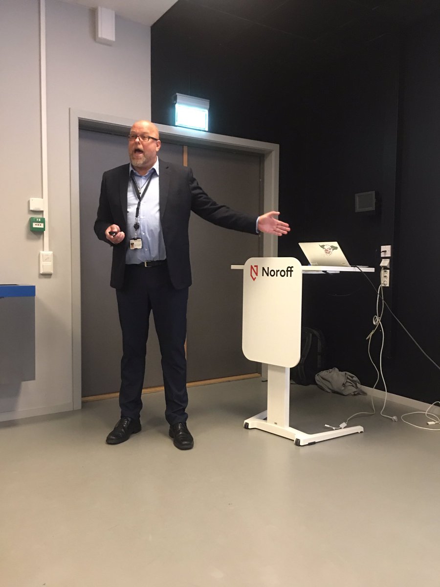 beathe's tweet photo. Faglig påfyll og inspirasjon for våre IT-sikkerhetsstudenter fra @TTmmernes i dag!! Tusen takk! #noroff #atea #itsikkerhet https://t.co/5WXDNT9lJ6