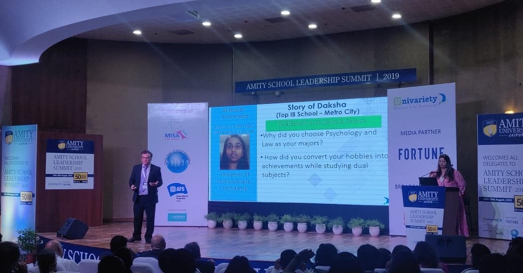 Future50Schools's tweet photo. The benefits of an alumni network are multifold. Watch Nitin Barman, COO - Univariety and Nancy Das, Vice President - Univariety unravel it for you LIVE on our Facebook page. 
Topic: Unlocking Your Alumni Potential through Technology
#Future50Leaders
#ASLS2019 https://t.co/LOLQ1eBpl1