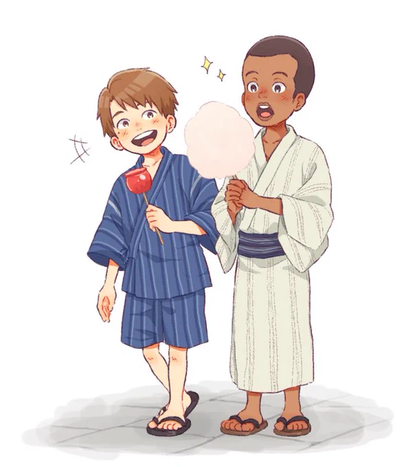 甚平神童と浴衣ムサ? 