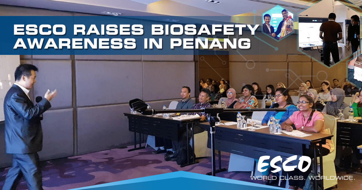 EscoLifesci's tweet photo. Over 40 industries, both from government and private sectors of Perak, Penang, and Kedah, Malaysia attended the seminar conducted by Esco. Click here to read more: https://t.co/P7aflJqor6 #ChooseEsco #ChooseWorldclass #Laboratory #Biotechnology #Microbiology #Research #EscoCares https://t.co/85JBJKgkmU