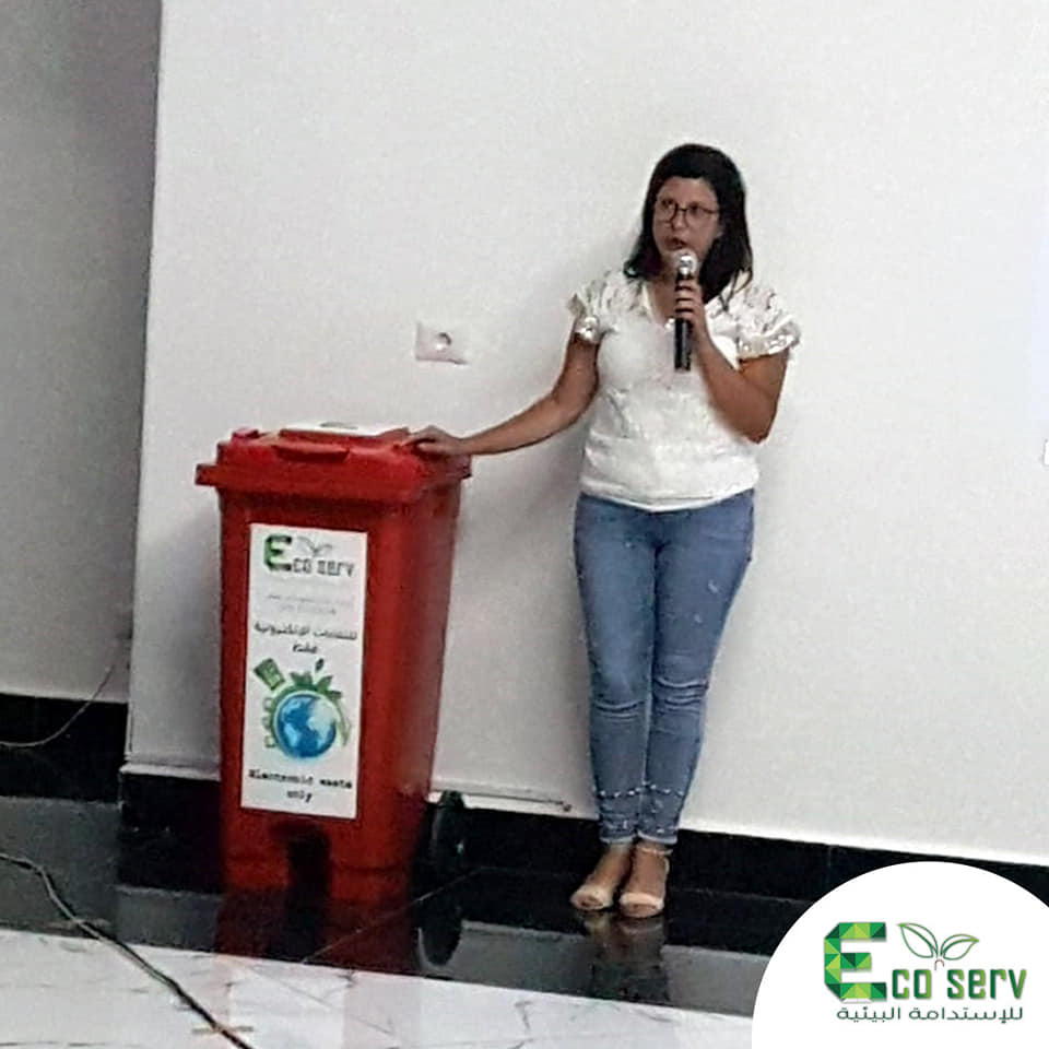 ecoservlb's tweet photo. A workshop on the harms of e-waste and the need for proper disposal of this category of waste was given to Hamat community and municipality members.
Ecoserv offered the Hamat municipality two bins to assist the municipality in promoting proper disposal of e-waste in their region. https://t.co/zBy1IZ7Otx
