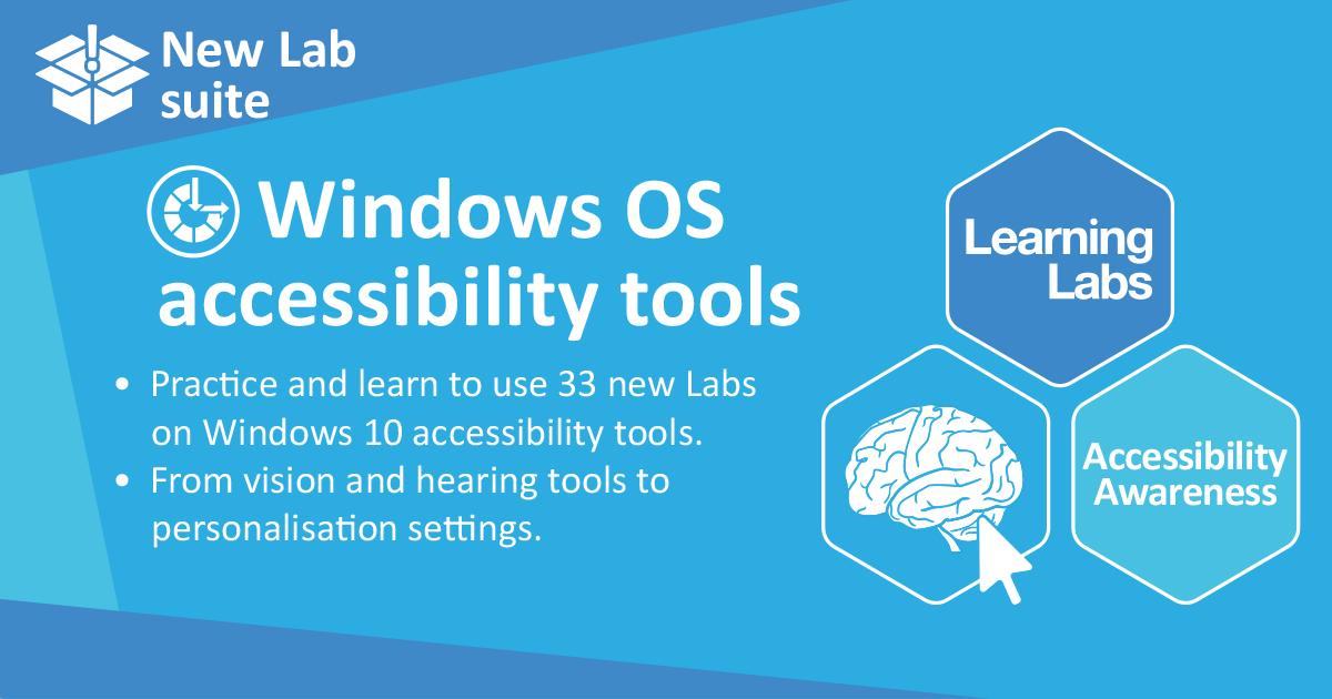 Learning Labs (@learninglabsuk) on Twitter photo Have you tried out our #accessibility Lab suites? We have Labs on how to use all of the every day accessibility features in #Windows, #Mac and #Google now in our portal. 
Log in and have a go: bit.ly/LLLogin
#AssistiveTechnology #DSA #needsassessor Have you tried out our #accessibility Lab suites? We have Labs on how to use all of the every day accessibility features in #Windows, #Mac and #Google now in our portal. 
Log in and have a go: bit.ly/LLLogin
#AssistiveTechnology #DSA #needsassessor